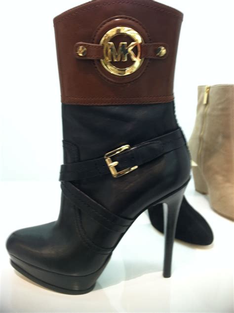 michael kors boots with gold logo|michael kors high heels boots.